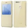 HONOR 8 Funda tipo libro dorada - Funda con Smart Window