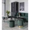 House Nordic Banco con tapizado de terciopelo verde 100x35x44