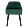 House Nordic Banco con tapizado de terciopelo verde 100x35x44