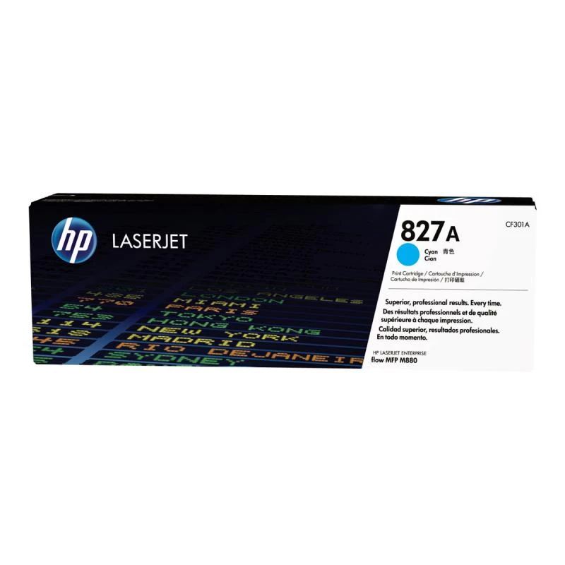 HP 827A cian cartucho de tóner original para LaserJet (CF301A)