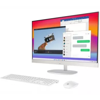 HP All-in-One 24-cr2002na ordenador de sobremesa, Intel Core Ultra 5 225U, 8 GB DDR5 RAM, 256 GB SSD, pantalla Full HD IPS de 23,8 pulgadas, Windows 11 Home, teclado y ratón inalámbricos (reacondicionado)