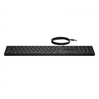 HP Desktop 320K Teclado con cable distribución pan-nórdica Negro