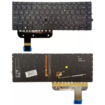HP EliteBook 845 G7 Teclado retroiluminado con TrackPoint, inglés de EE. UU. (QWERTY), negro
