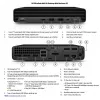 HP EliteDesk 805 G6 Desktop Mini PC, AMD Ryzen 5 PRO 4650GE, 16 GB RAM, 256 GB SSD, AMD Radeon Graphics, Windows 11 Pro (reacondicionado, Grado A)