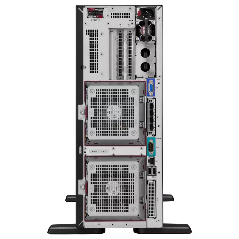 HP Enterprise HPE ProLiant ML350 Gen12 servidor torre, Intel Xeon 6505P 2.2GHz 12 núcleos, 64GB RAM, 8 SFF Hot Plug, MR408i-o, 2x1000W