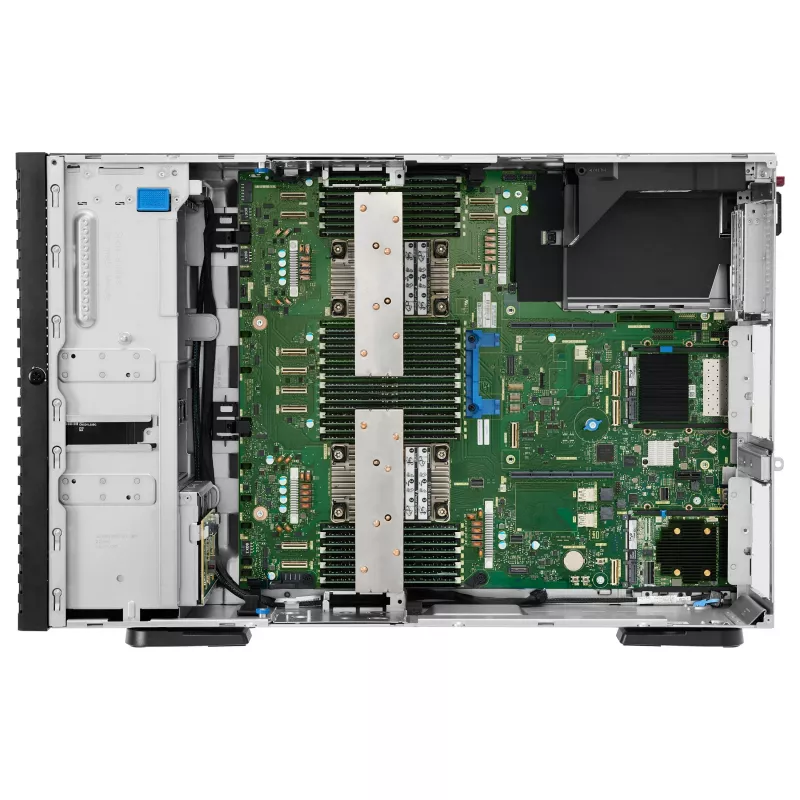 HP Enterprise HPE ProLiant ML350 Gen12 servidor torre, Intel Xeon 6505P 2.2GHz 12 núcleos, 64GB RAM, 8 SFF Hot Plug, MR408i-o, 2x1000W