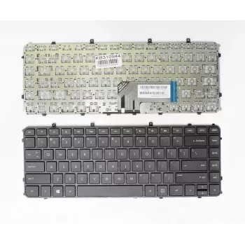HP Teclado de repuesto para serie Envy 4-1000 - Distribución nórdica, retroiluminado, negro, con marco
