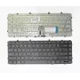 HP Teclado de repuesto para serie Envy 4-1000 - Distribución nórdica, retroiluminado, negro, con marco