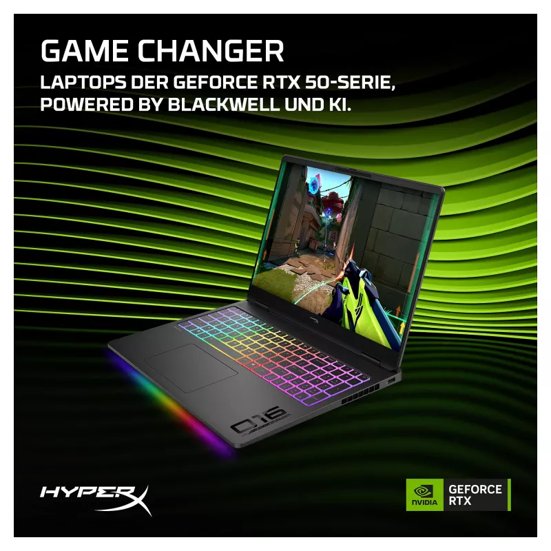 HP HyperX OMEN 16-ah1470ng Portátil gaming de 16 pulgadas WQXGA, Intel Core Ultra 7 270HX Plus, 32GB RAM, 1TB SSD, GeForce RTX 5070 Ti, Windows 11 Home