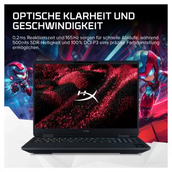 HP HyperX OMEN 16-am2171ng Portátil gaming, 16,0" WUXGA IPS 165Hz, Intel Core i7-14650HX, 16 GB, 512 GB SSD, RTX 5070, Windows 11 Home