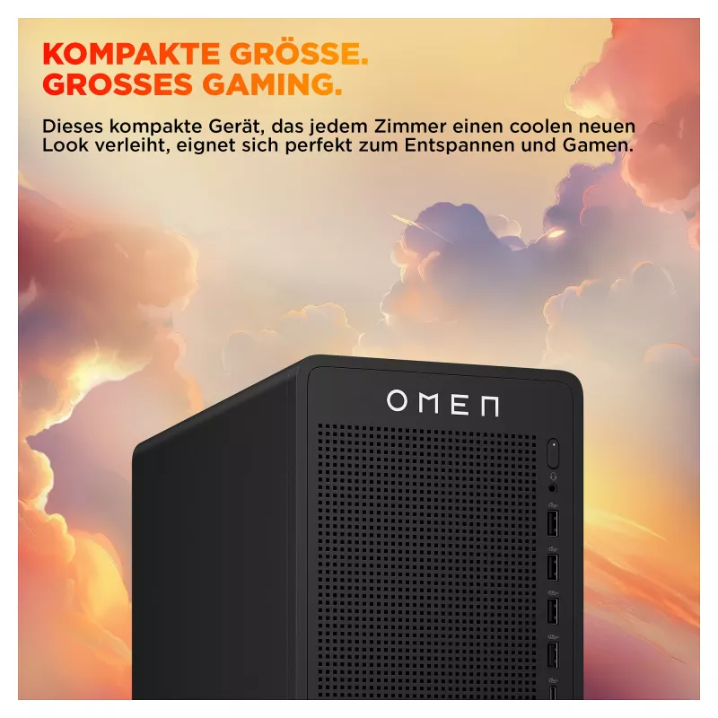 HP OMEN 16L TG03-0472ng PC de sobremesa gaming, AMD Ryzen 7 8700F, 16GB DDR5, 512GB SSD, RTX 5050, Windows 11 Home