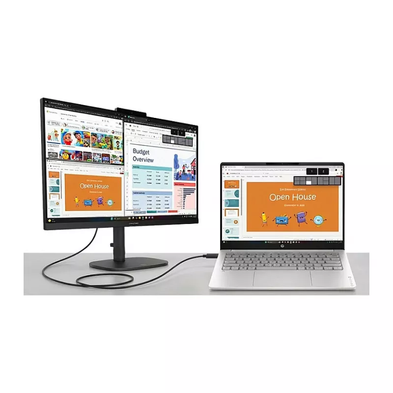HP OmniBook 3 16-bu0055ngx Portátil de 16 pulgadas, Intel Core Ultra 5 225U, 24 GB DDR5-RAM, 512 GB SSD, Windows 11 Home, plata