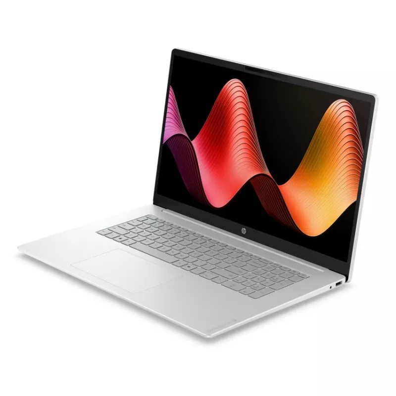 HP OmniBook 3 17-dk0152ng portátil, 17,3 pulgadas FHD IPS, Intel Core 5 120U, 8 GB RAM, 512 GB SSD, FreeDOS, Natural Silver, teclado alemán