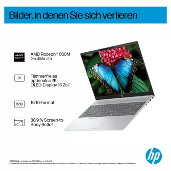 HP OmniBook 5 16-ag1451ngx AMD Ryzen AI 5 330 16GB 512GB SSD W11 Home portátil 16