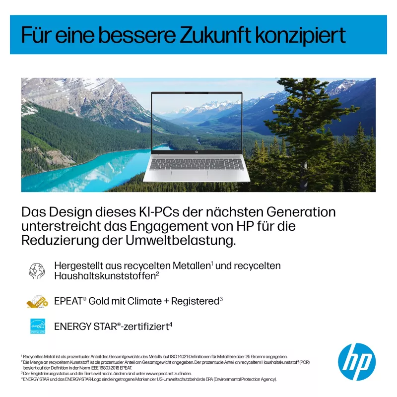 HP OmniBook 5 16-ag1451ngx AMD Ryzen AI 5 330 16GB 512GB SSD W11 Home portátil 16 inch WUXGA (Natural Silver, QWERTZ alemán)