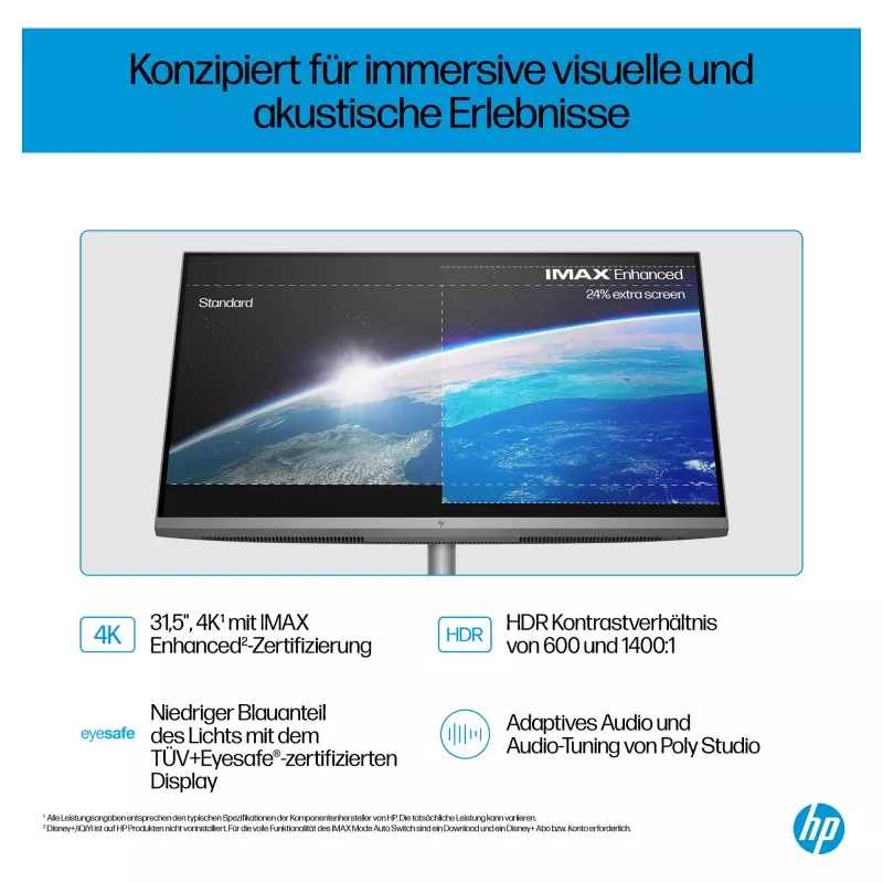 HP OmniStudio X All-in-One 32-c0077ng, plata, Windows 11 Home