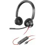 HP Poly Blackwire 3320-M Auricular con cable USB-C con micrófono de diadema, cancelación de ruido, Negro