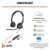 HP Poly Blackwire 3325 auriculares estéreo certificados para Microsoft Teams USB-C + jack 3,5mm + adaptador USB-C/A