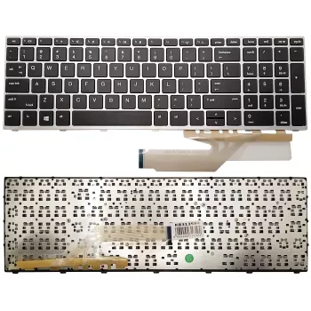 HP ProBook 450 G5, 455 G5, 470 G5 Teclado de repuesto con marco - distribución inglés de EE. UU.