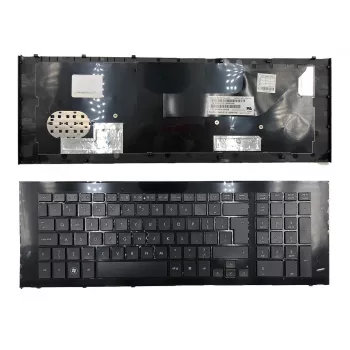 HP ProBook 4720s Teclado UK – negro, tamaño completo, chiclet, mecanismo de tijera, teclado numérico, cable plano interno