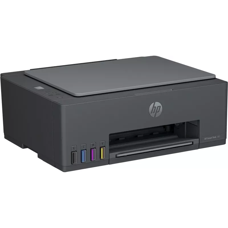 HP Smart Tank 581 Impresora multifunción de inyección de tinta en color – imprimir, escanear, copiar, A4, 12 ppm, USB, Wi-Fi, Bluetooth