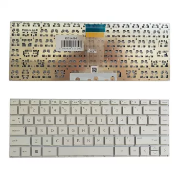 HP Stream 14-DS Teclado de repuesto, inglés US, Blanco