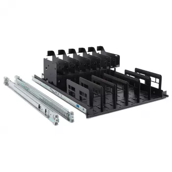 HP Z2 Mini G9 Kit de montaje en rack con raíles - Juego de montaje con raíles deslizantes 1U sin herramientas para mini workstations