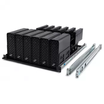 HP Z2 Mini G9 Kit de montaje en rack con raíles - Juego de montaje con raíles deslizantes 1U sin herramientas para mini workstations
