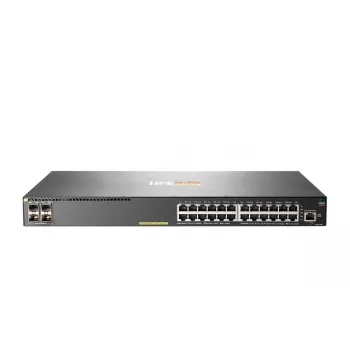 HPE Aruba 2930F switch gestionado 24 puertos Gigabit PoE+ 4SFP