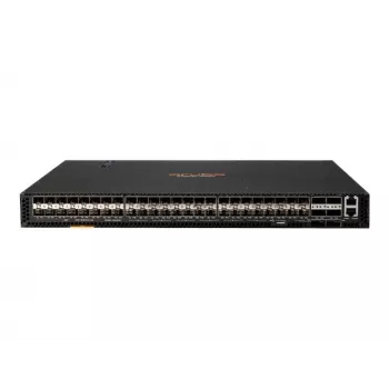 HPE Aruba 8320 switch gestionado Layer 3 de 48 puertos 10GbE SFP+ y 6 puertos 40GbE QSFP+ con 2x fuentes de alimentación 400W, 5x ventiladores, kit de rack, conforme a TAA