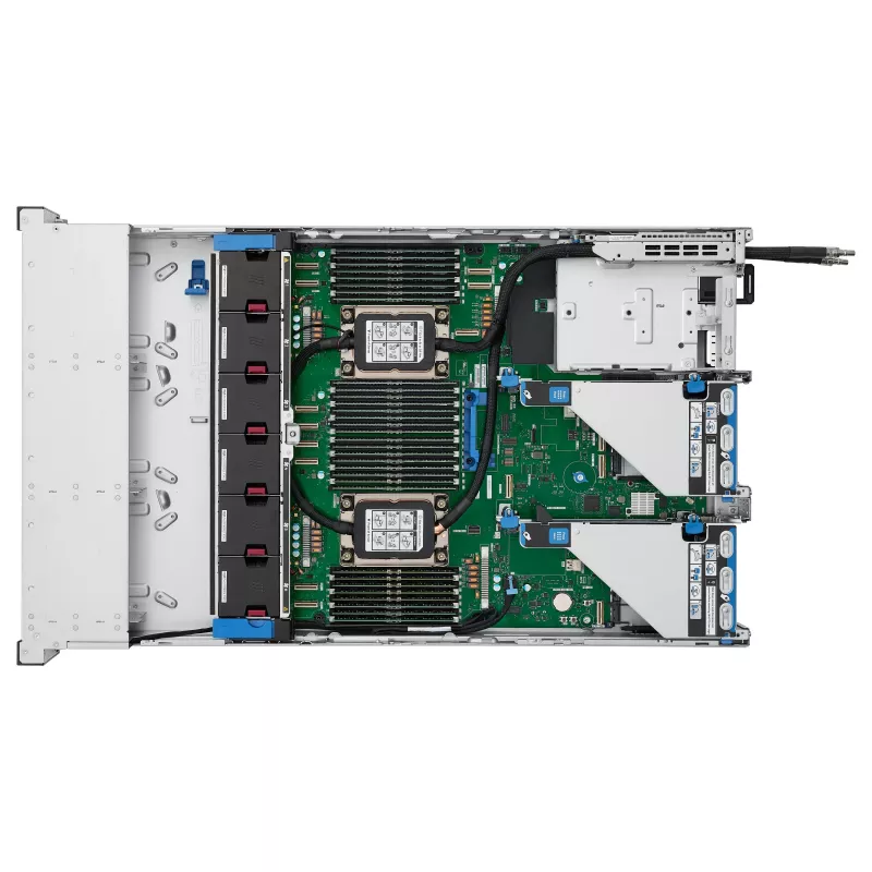 HPE ProLiant DL380 Gen12 Servidor, Intel Xeon 6505P 2.2GHz 12-Core, 64GB DDR5 RAM, 8 SFF Hot-Plug Bays, MR408i-o Controller, 2x1000W Redundant PSU, 2U Rack