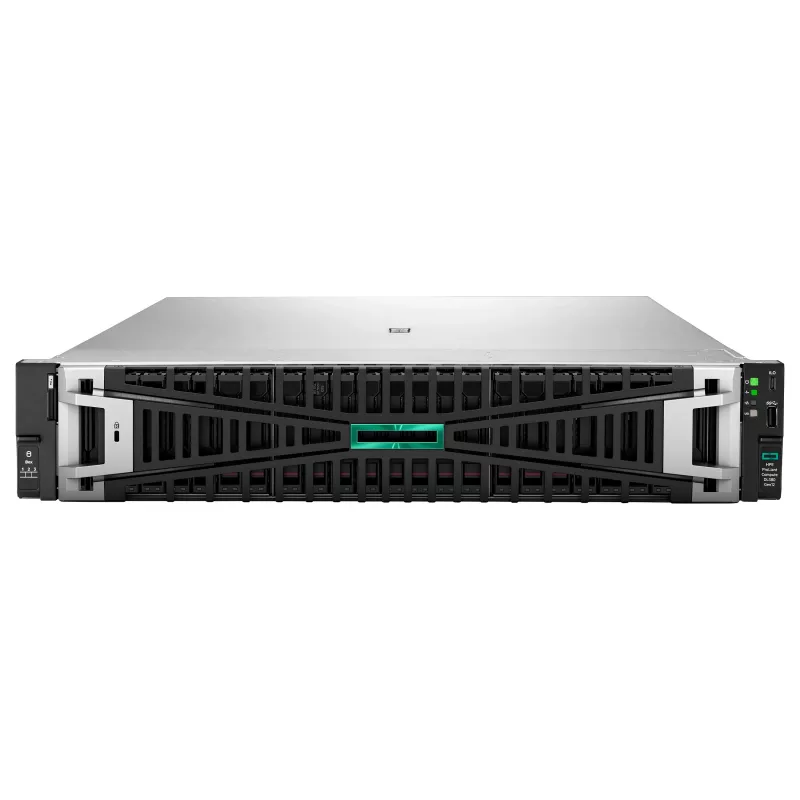 HPE ProLiant DL380 Gen12 Servidor, Intel Xeon 6505P 2.2GHz 12-Core, 64GB DDR5 RAM, 8 SFF Hot-Plug Bays, MR408i-o Controller, 2x1000W Redundant PSU, 2U Rack