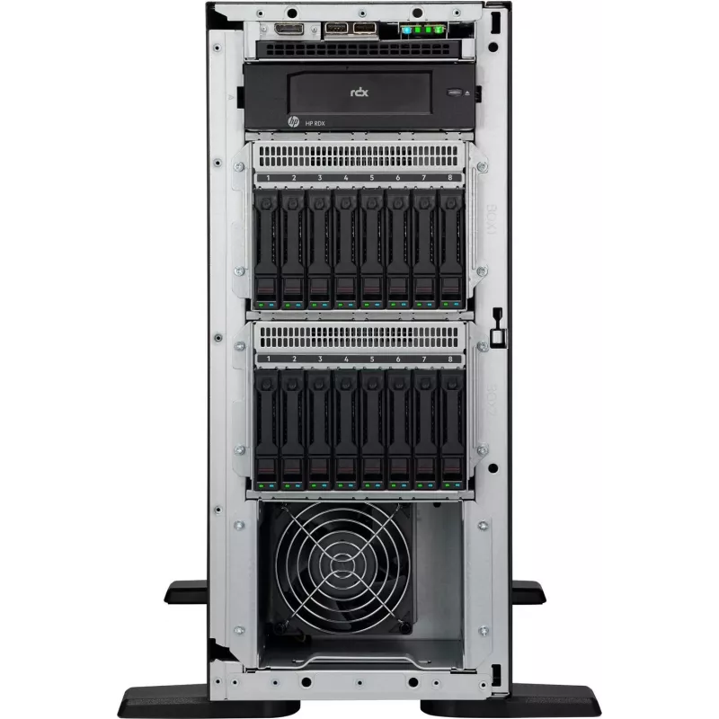 HPE ProLiant ML110 Gen11 Servidor - Intel Xeon Silver 4510 2,4 GHz 12-Core 1P 64 GB RAM 8SFF NS204i-u MR408i-o 2x1000W PS