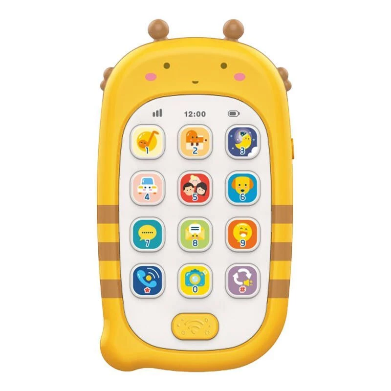 Huanger HE0536 Teléfono de juguete con función de grabación (Amarillo)