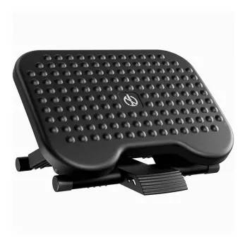 HUANUO Reposapiés ergonómico HNFR3 - Ajustable en altura e inclinación, Negro