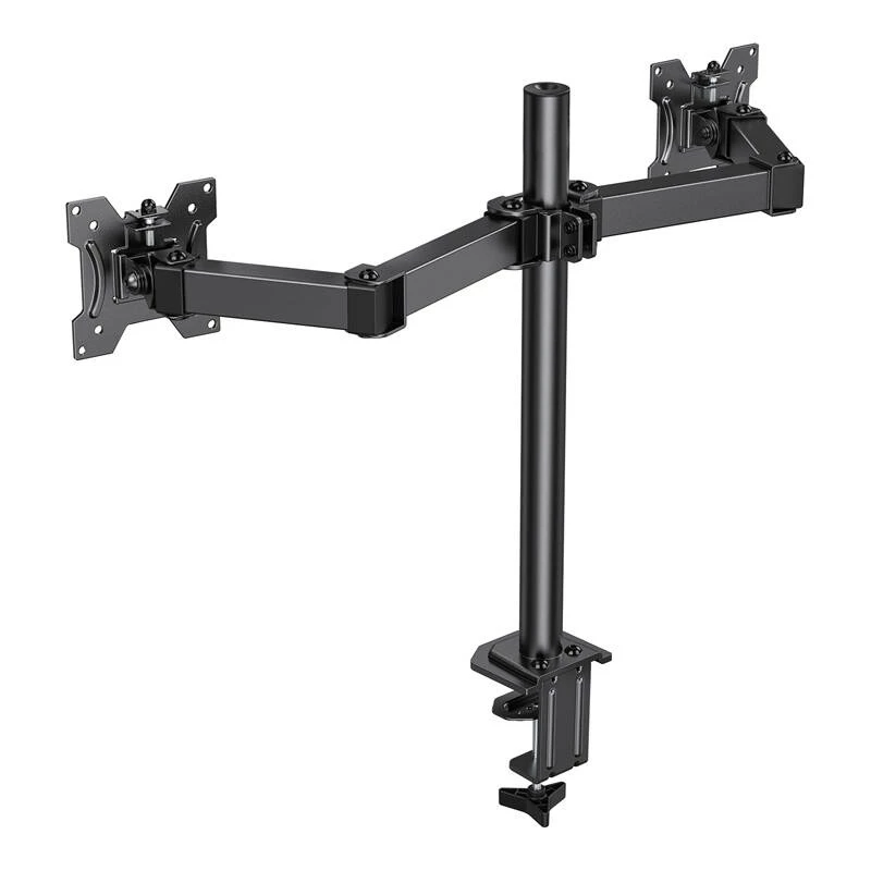 HUANUO Soporte para monitor individual 13-30 inch HNCM7 - Brazo articulado, pinza de escritorio/ojal, VESA 75x100, Negro