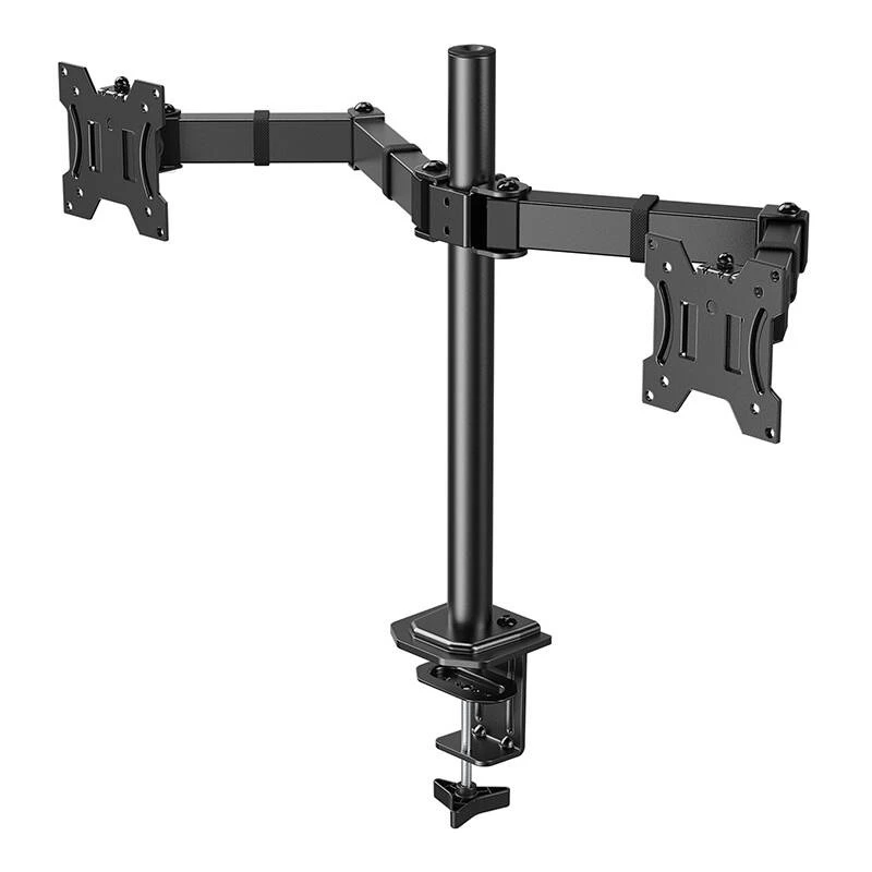 HUANUO Soporte para monitor individual 13-30 inch HNCM7 - Brazo articulado, pinza de escritorio/ojal, VESA 75x100, Negro