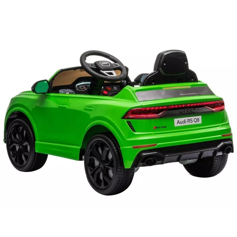 HUAWEI Audi RS Q8 coche a batería con luces LED, MP3 y mando a distancia verde
