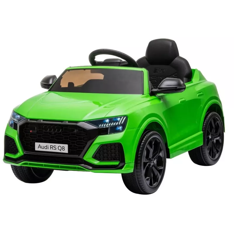 HUAWEI Audi RS Q8 coche a batería con luces LED, MP3 y mando a distancia verde