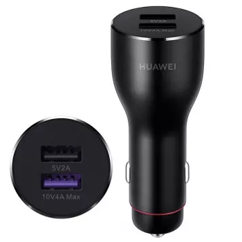 Cargador de coche Huawei Super Charge de doble puerto 40W negro