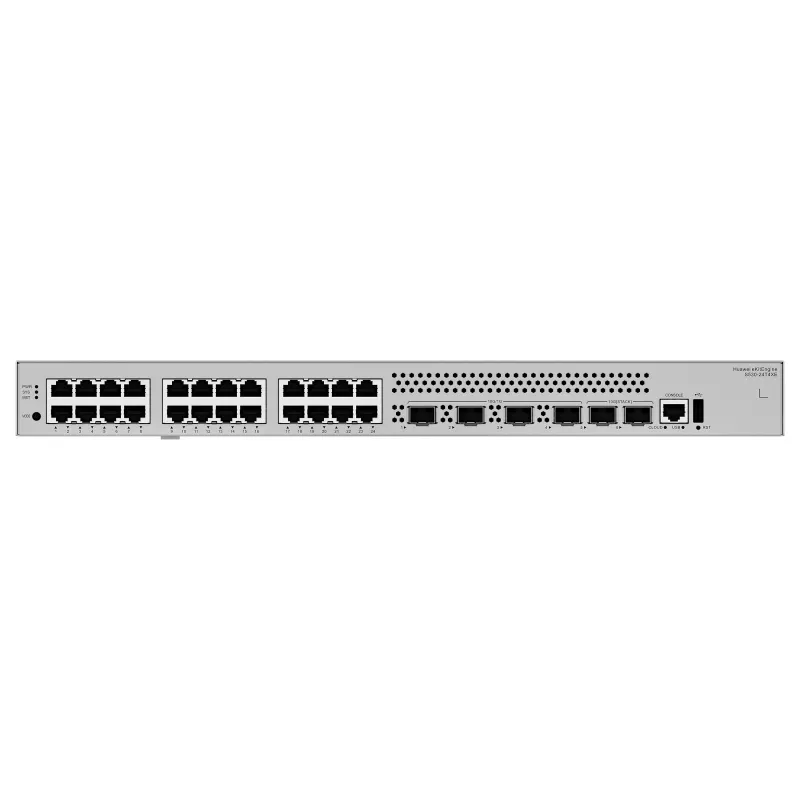 HUAWEI S530-24T4XE 24 puertos 10/100/1000BASE-T 4 puertos 10GE SFP+ 2 puertos de apilamiento 12GE con 1 fuente de alimentación de CA eKit