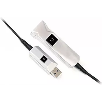 Huddly cable óptico activo USB 3.0, conector macho Type-A a conector hembra Type-A, 10 m, negro 7090043790450