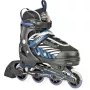 Patines en línea ajustables para niños HUDORA Leon negro/azul talla 33-36