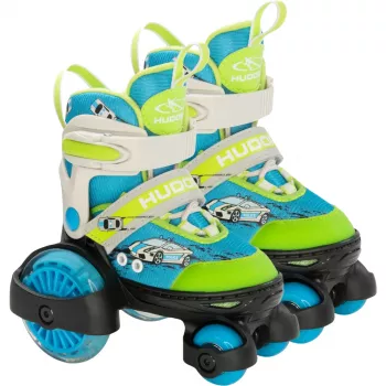 HUDORA My First Quad LED Patines talla 30-33 verde/azul