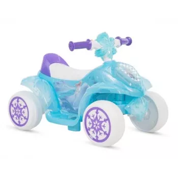 Huffy Frozen quad burbuja 6V vehículo eléctrico, azul