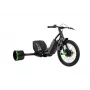 Triciclo de derrape Huffy Green Machine, 36V eléctrico, negro/verde, motor sin escobillas 350W, rueda delantera de 20