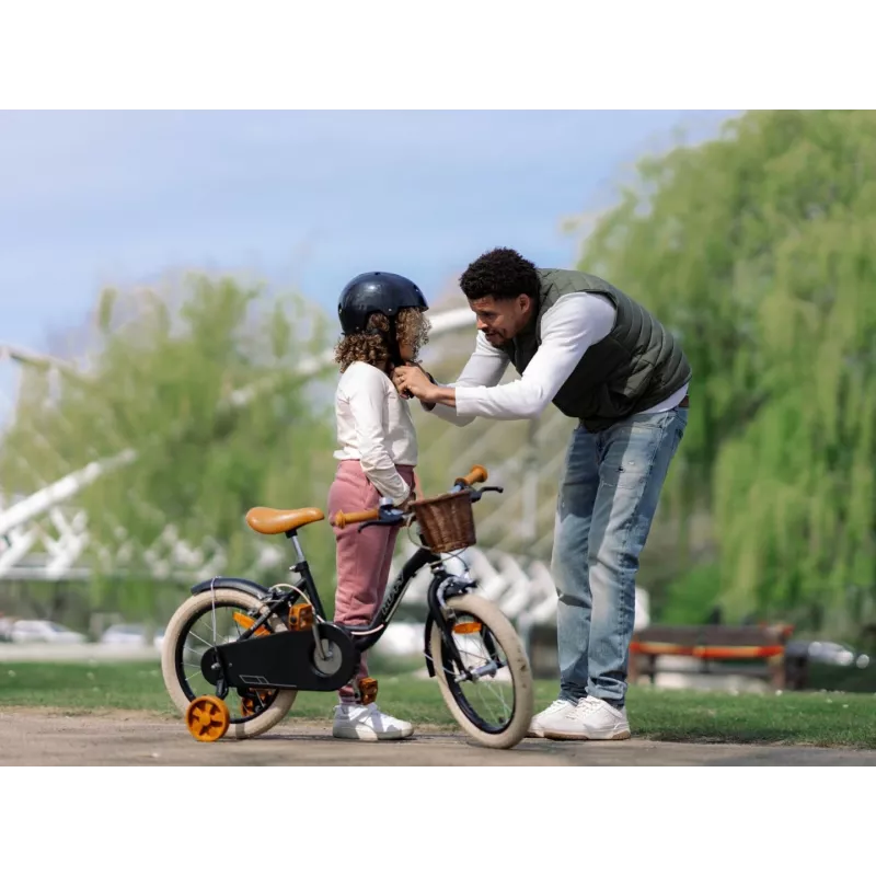 Huffy Vintage 16 Bicicleta infantil – negro brillante (21255W)
