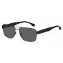 HUGO BOSS BLACK BOSS1441S807 Gafas de sol de hombre rectangulares - montura negra lentes grises 60/16/150 mm