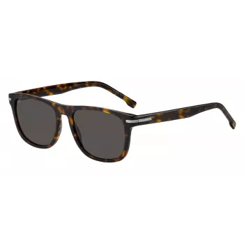 HUGO BOSS BLACK BOSS1626S086 gafas de sol hombre - montura negra, lentes grises, 55/18/145 mm