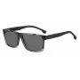 HUGO BOSS BLACK Gafas de sol BOSS1760GS38I para hombre montura cuadrada lentes grises oscuras 59mm
